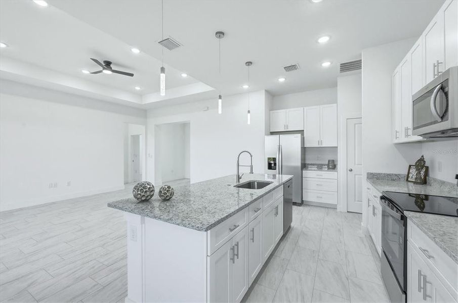 Furnished interior view inside a new home in , Placida (Image 9).