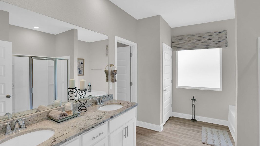 Representative furnished interior of a home built from the Jasmine by D.R. Horton in Palm Ridge, Guyton (Image 30). Representative furnished interior of a home built from the Jasmine by D.R. Horton in Palm Ridge, Guyton (Image 30).