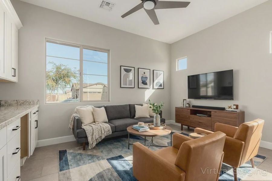Furnished interior view inside a new home in Bellero Estates, Queen Creek (Image 14).