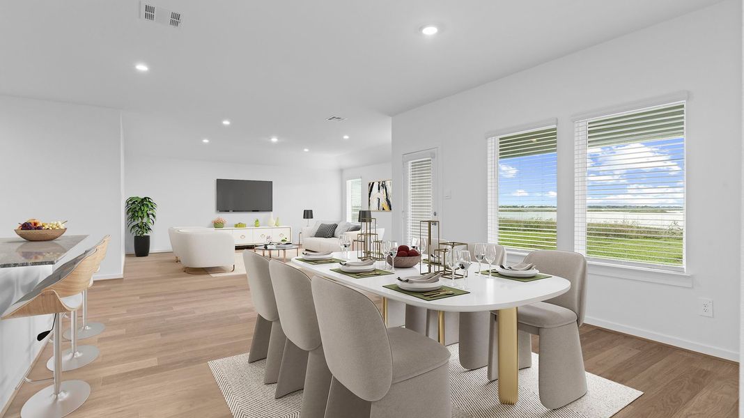 Representative furnished interior of a home built from the GARLAND by D.R. Horton in Grand Cay Harbour, Texas City (Image 7). Representative furnished interior of a home built from the GARLAND by D.R. Horton in Grand Cay Harbour, Texas City (Image 7).