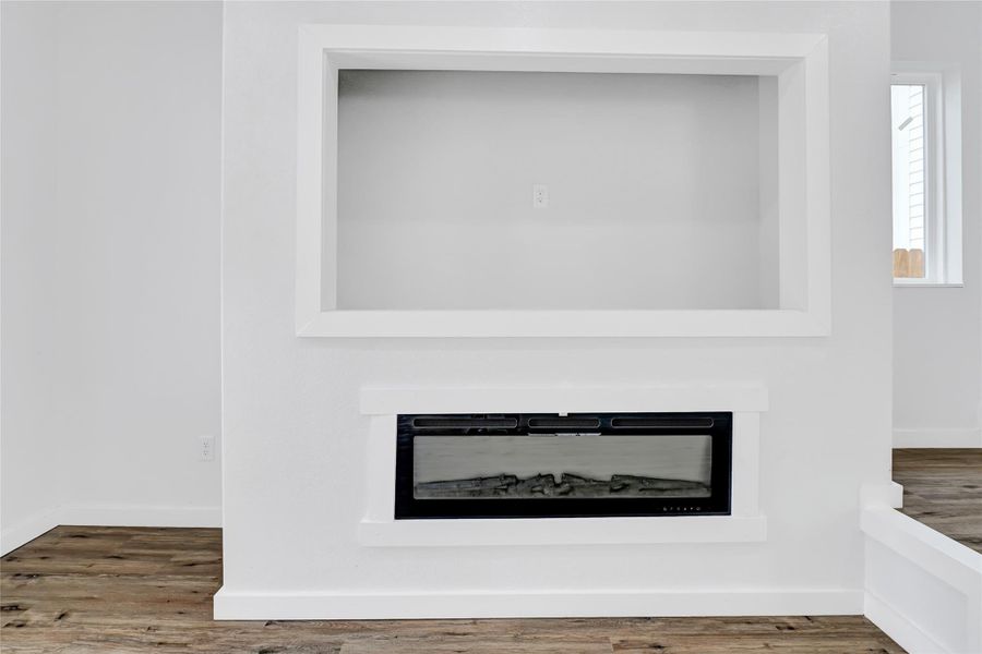 Stylish electric fireplace as a stunning living room focal point. Stylish electric fireplace as a stunning living room focal point.