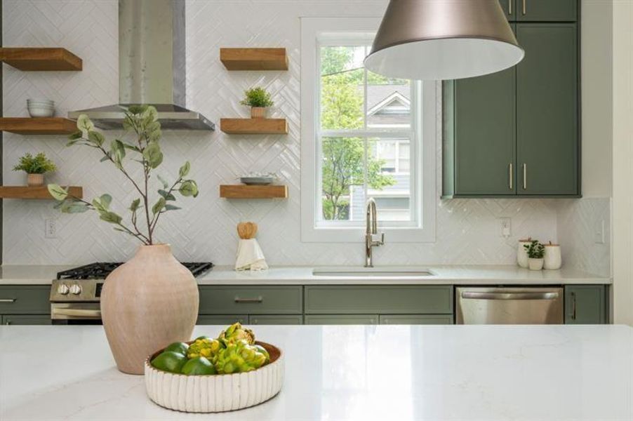 Furnished interior view inside a new home in , Atlanta (Image 31).
