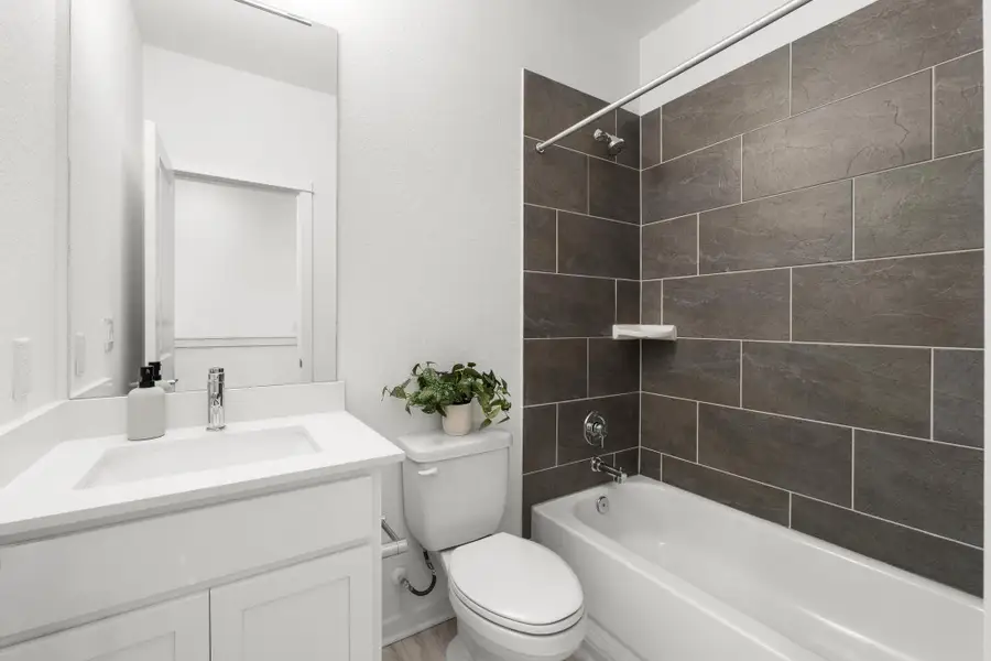 Furnished interior view inside a new home in , Buda (Image 10).