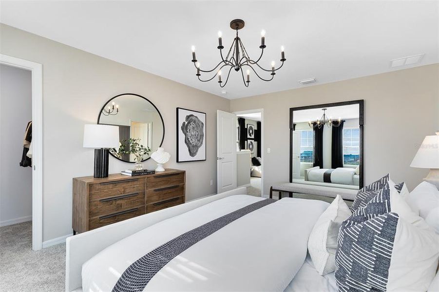 Furnished interior view inside a new home in EverBe, Orlando (Image 25).