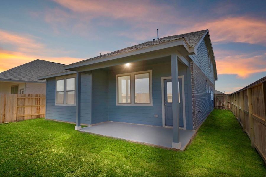 Front exterior of a new home in Emory Glen, Magnolia, TX, highlighting curb appeal (Image 16). Front exterior of a new home in Emory Glen, Magnolia, TX, highlighting curb appeal (Image 16).