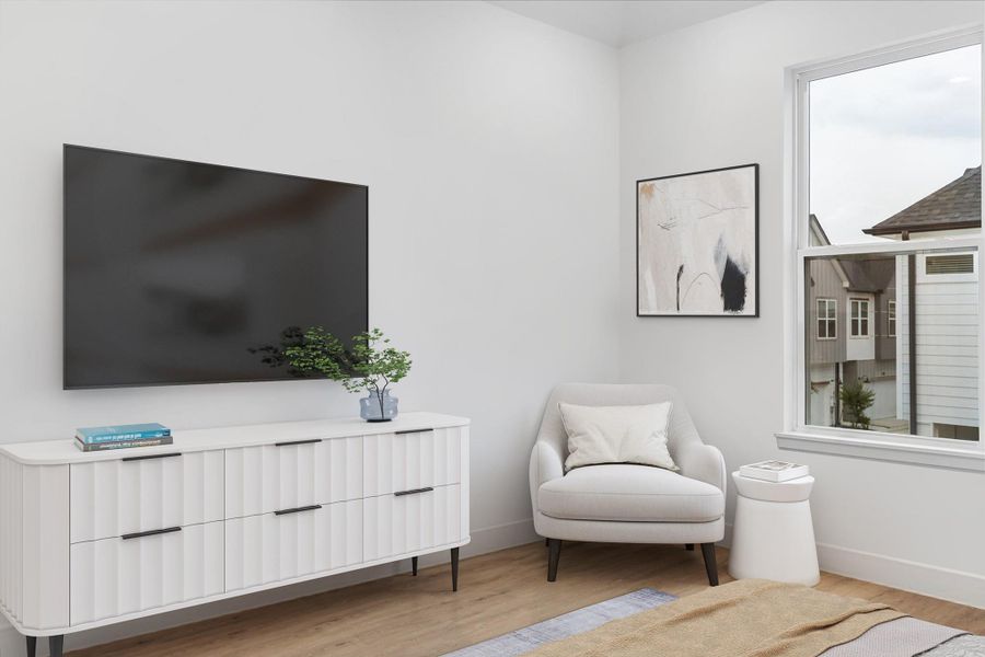 Furnished interior view inside a new home in , Houston (Image 18).