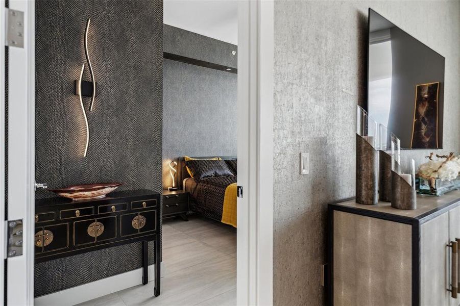 Furnished interior view inside a new home in , Sarasota (Image 54).