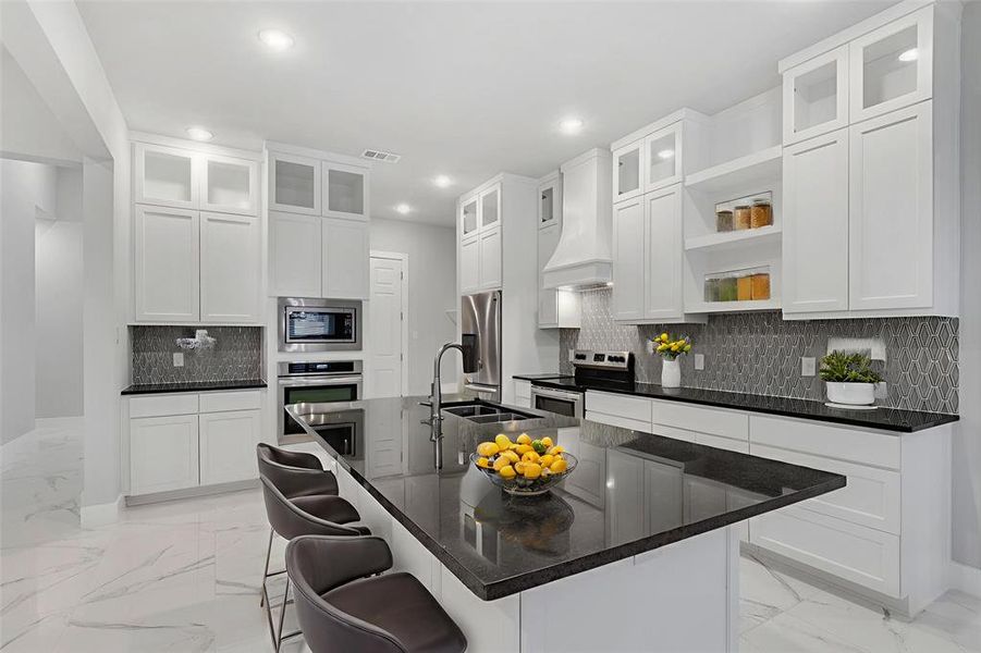 Furnished interior view inside a new home in , Denison (Image 10).