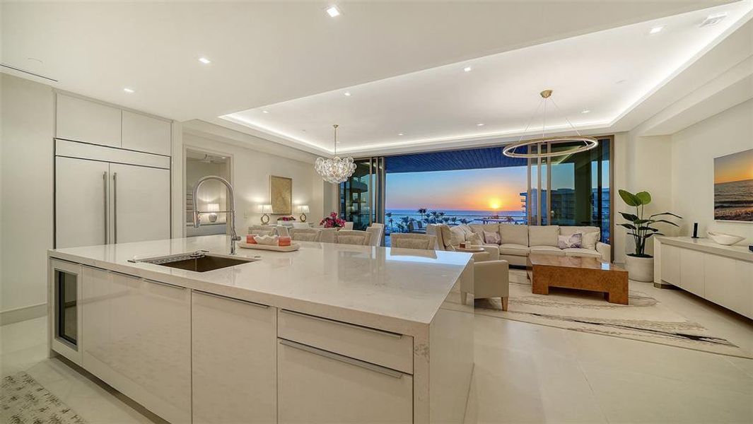 Furnished interior view inside a new home in , Longboat Key (Image 13).