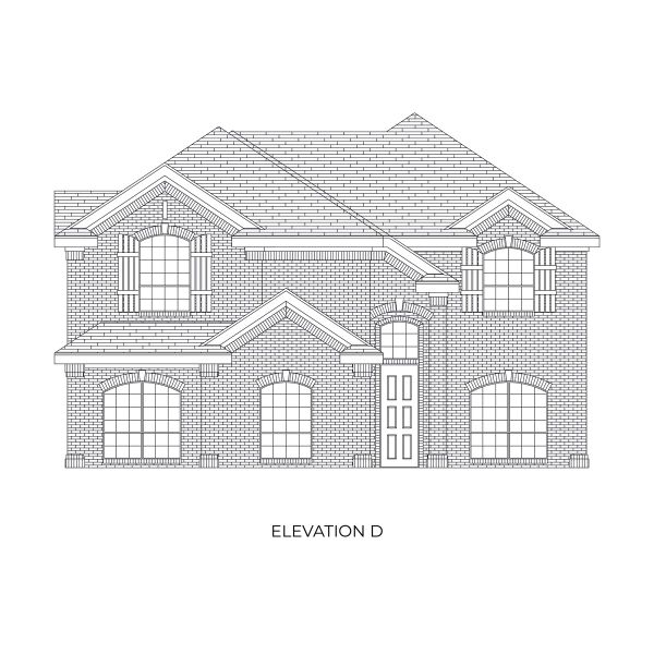Representative rendering of the exterior for the Princeton FSW (w/Game) by First Texas Homes (Image 11).
