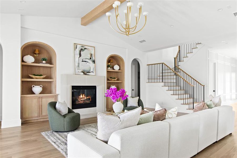 Furnished interior view inside a new home in , Dallas (Image 11).