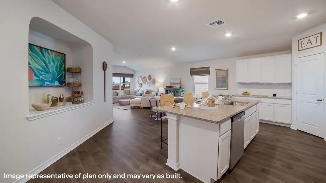 Furnished interior view inside a new home in Steele Creek, Cibolo (Image 4).