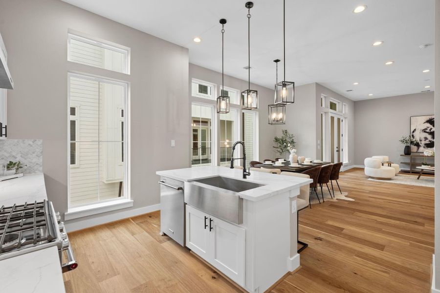 Furnished interior view inside a new home in , Houston (Image 33).