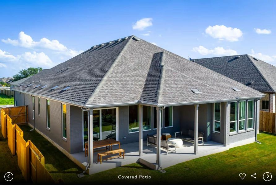 Exterior photos- Photo of Pulte model home with same floor plan, not of actual home listed.