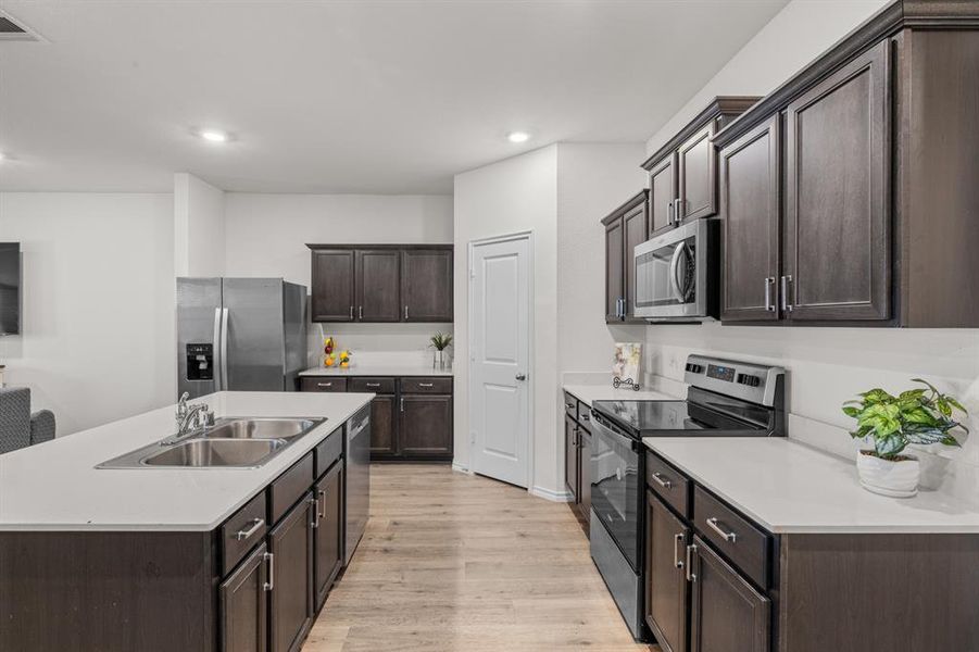 Furnished interior view inside a new home in , Providence Village (Image 3).