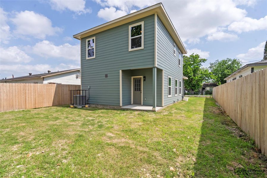 Back of the house with back porch Back of the house with back porch