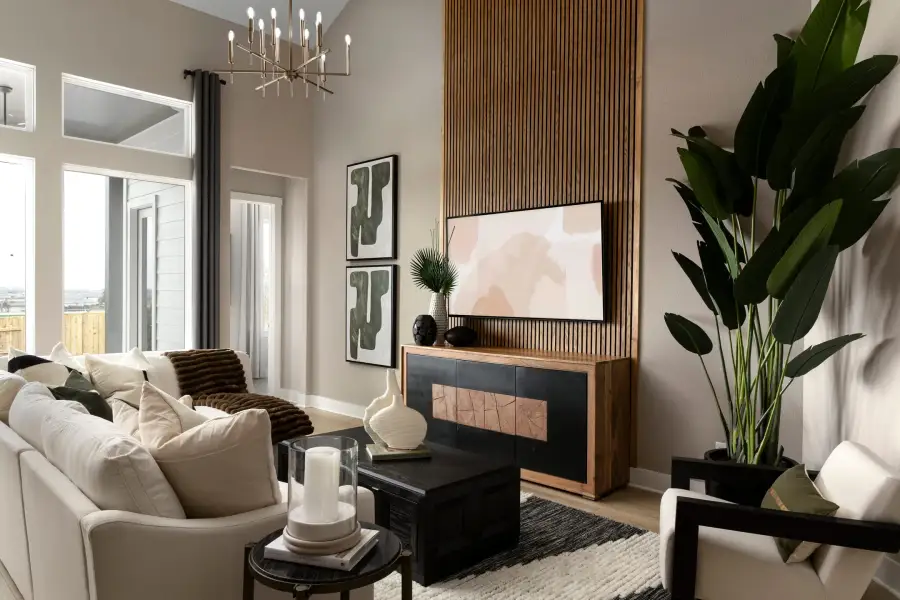 Furnished interior view inside a new home in Edgewood, Leander (Image 13).