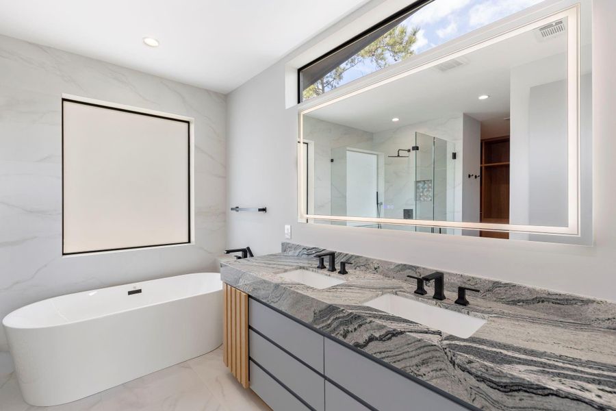 Furnished interior view inside a new home in , The Woodlands (Image 8).