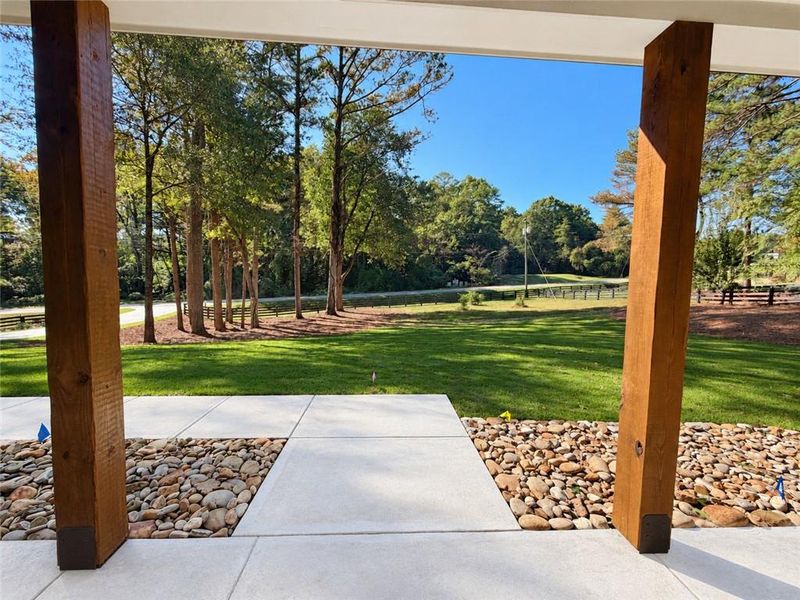 Exterior details and patio area of a home in , Ball Ground (Image 37).