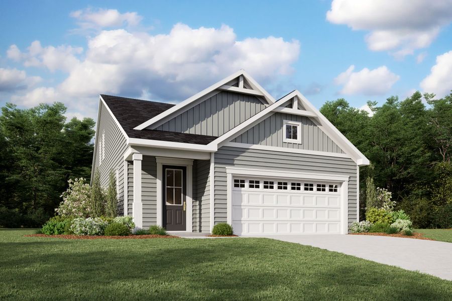Representative exterior photo of a completed home built from the Morgan by Mattamy Homes in Magnolia Park, Garner, NC (Image 2).