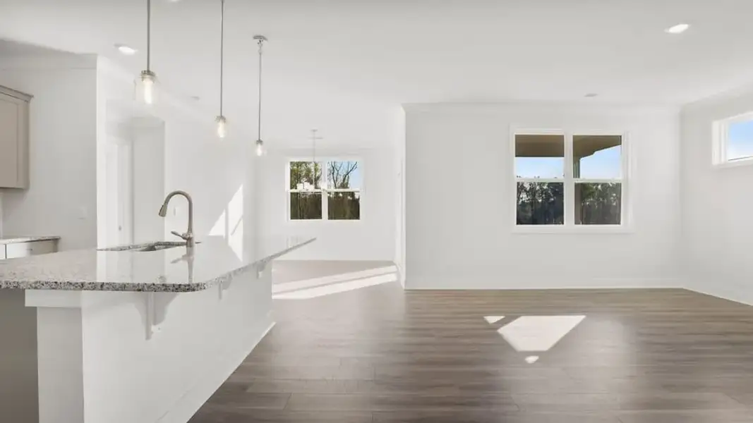 Representative unfurnished interior of a home built from the Bristol by D.R. Horton in Spring Ridge Reserve, Anderson (Image 25).