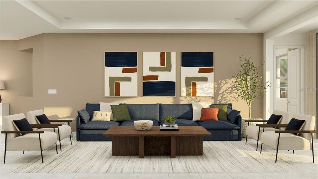 Furnished interior view inside a new home in Meadow Pointe, Groveland (Image 15).