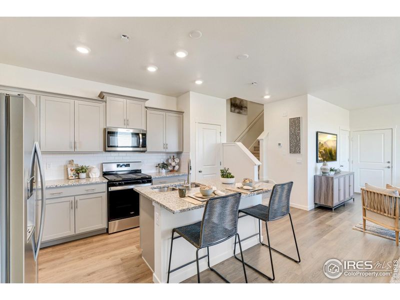 Furnished interior view inside a new home in Revere at Johnstown, Johnstown (Image 16). Furnished interior view inside a new home in Revere at Johnstown, Johnstown (Image 16).