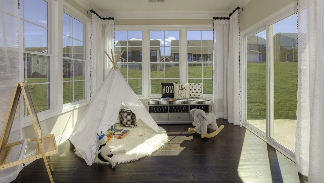 Representative furnished interior of a home built from the Verwood by D.R. Horton in Chumley Estates, Reidville (Image 24).