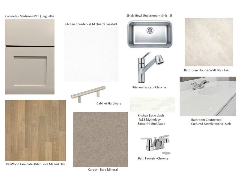 Sample of building materials used in homes in Cascades at Onion Creek, Austin (Image 15).