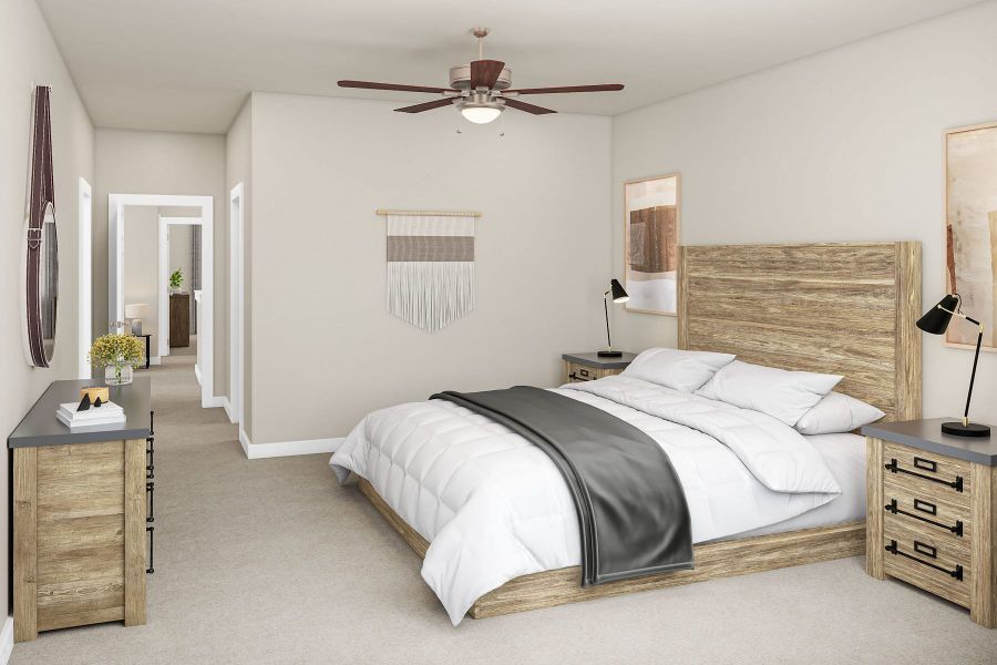 Furnished interior view inside a new home in Park Central, Georgetown (Image 12).