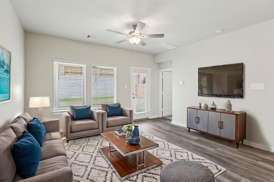 Photo is not of the actual home, but is an inspirational photo of builder’s model home and may depict options, furnishings, and/or decorator features that are not included