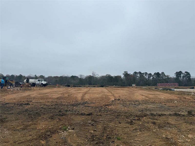 Site preparation for new homesites in Lexington Heights 50', Willis (Image 3).