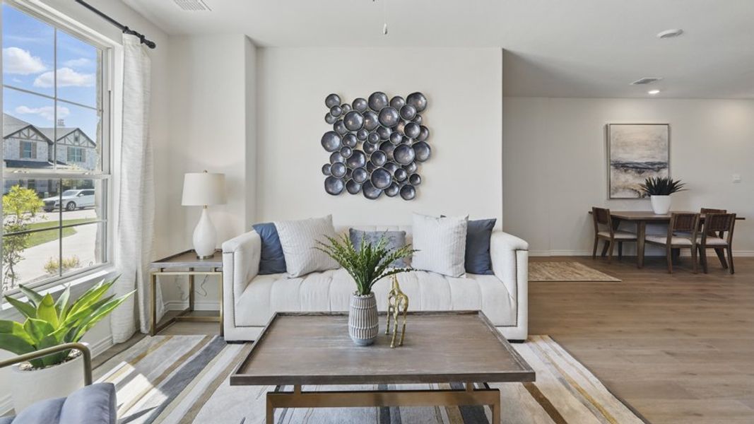 Furnished interior view inside a new home in Liberty Crossing, Royse City (Image 15).
