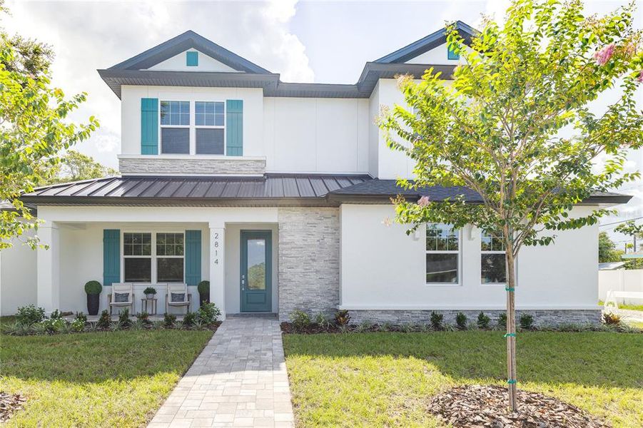 Front exterior of a new home in , Gulfport, FL, highlighting curb appeal (Image 2). Front exterior of a new home in , Gulfport, FL, highlighting curb appeal (Image 2).