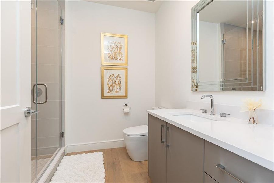 Furnished interior view inside a new home in , Atlanta (Image 17).