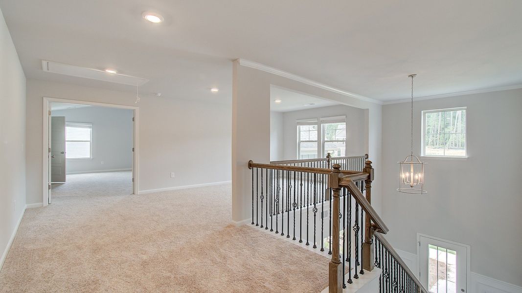 Representative furnished interior of a home built from the Meridian II by DRB Homes in Everson, Snellville (Image 20). Representative furnished interior of a home built from the Meridian II by DRB Homes in Everson, Snellville (Image 20).
