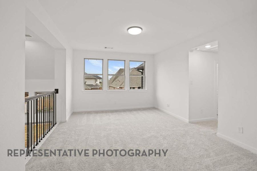 Spacious, unfurnished interior of a new home in Grange: 60ft. lots, Katy (Image 11).