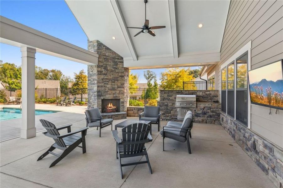 Furnished interior view inside a new home in , Cumming (Image 6). Furnished interior view inside a new home in , Cumming (Image 6).
