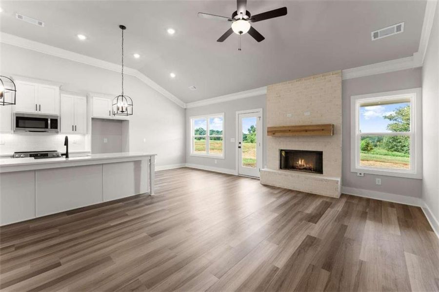 Furnished interior view inside a new home in , Maysville (Image 13). Furnished interior view inside a new home in , Maysville (Image 13).