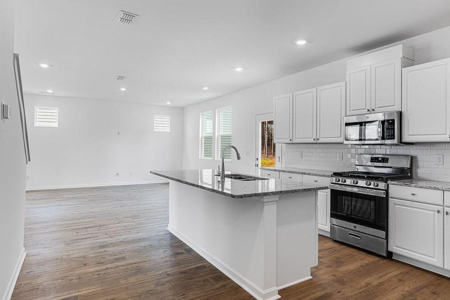 Furnished interior view inside a new home in Heritage River, Euharlee (Image 6). Furnished interior view inside a new home in Heritage River, Euharlee (Image 6).