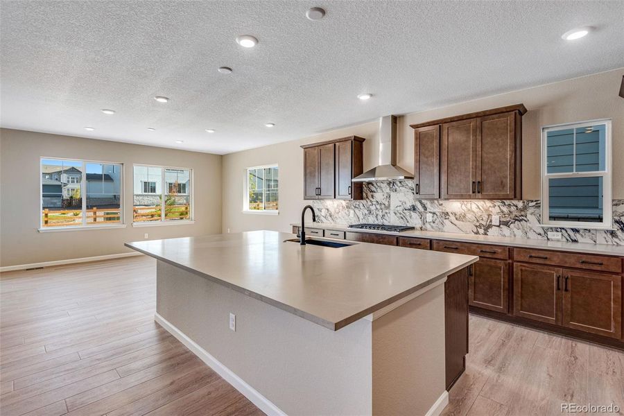 Furnished interior view inside a new home in Ensemble at The Aurora Highlands, Aurora (Image 8). Furnished interior view inside a new home in Ensemble at The Aurora Highlands, Aurora (Image 8).