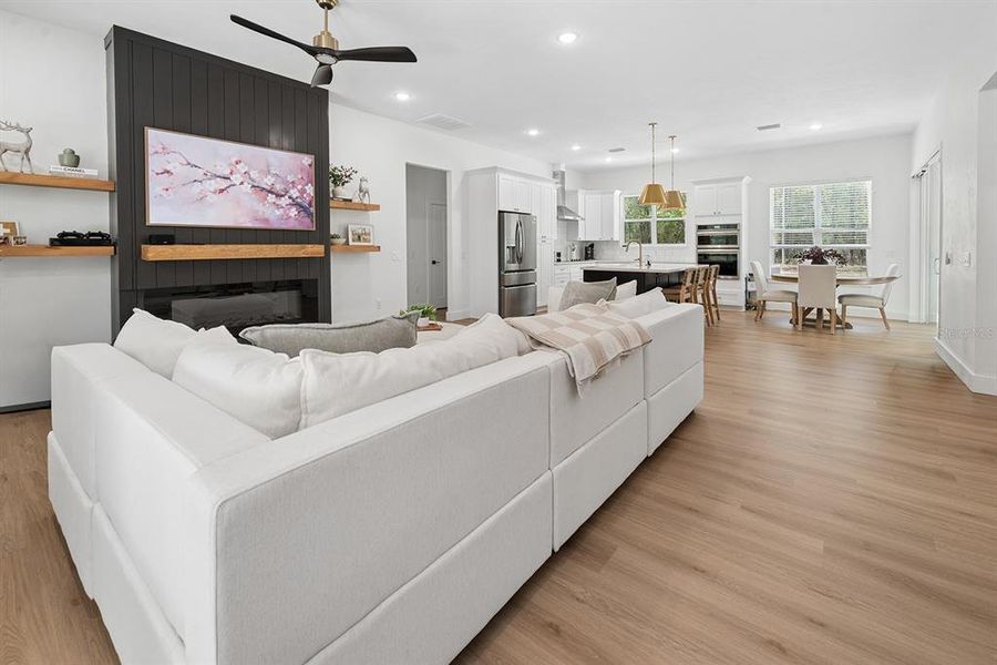Furnished interior view inside a new home in , Fort White (Image 32).