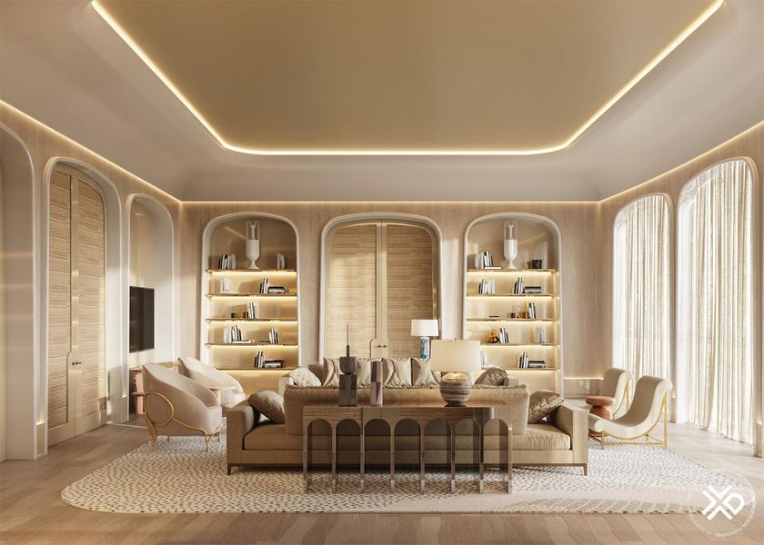 Furnished interior view inside a new home in , West Palm Beach (Image 8).