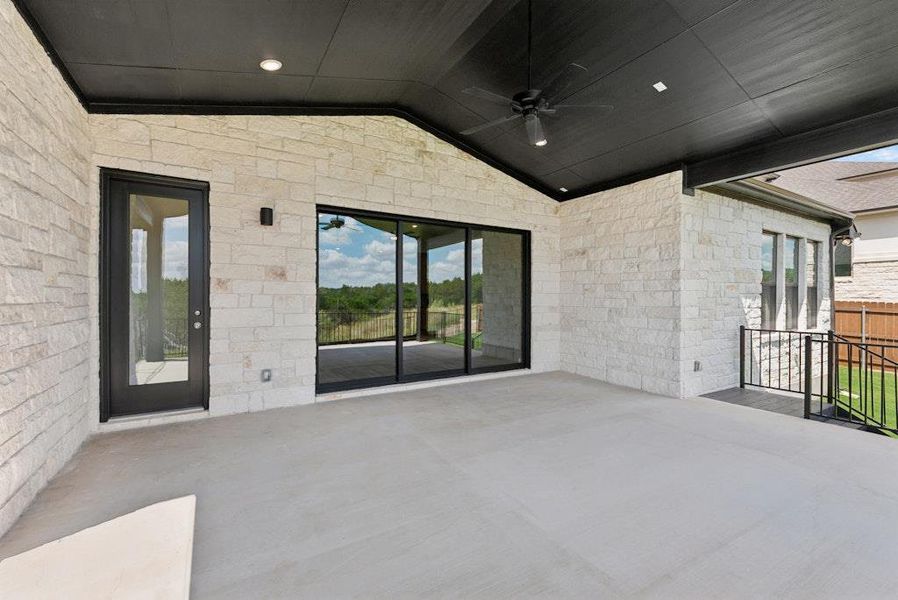 Exterior details and patio area of a home in Riverstone, Georgetown (Image 18). Exterior details and patio area of a home in Riverstone, Georgetown (Image 18).