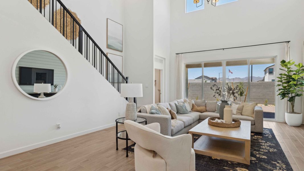 Representative furnished interior of a home built from the Stork by D.R. Horton in Apache Farms, Buckeye (Image 15).
