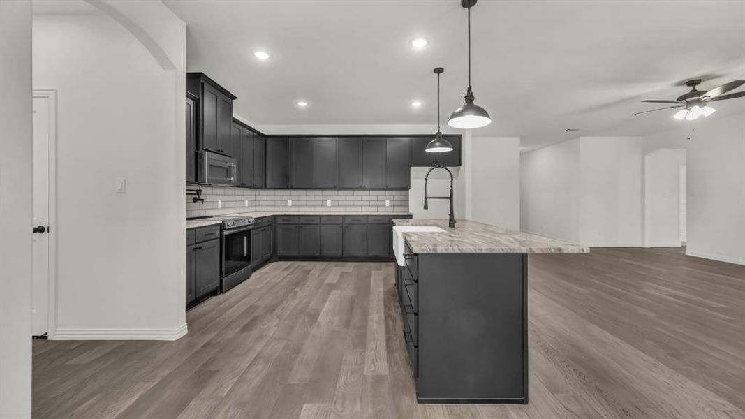 Furnished interior view inside a new home in , Poolville (Image 9).