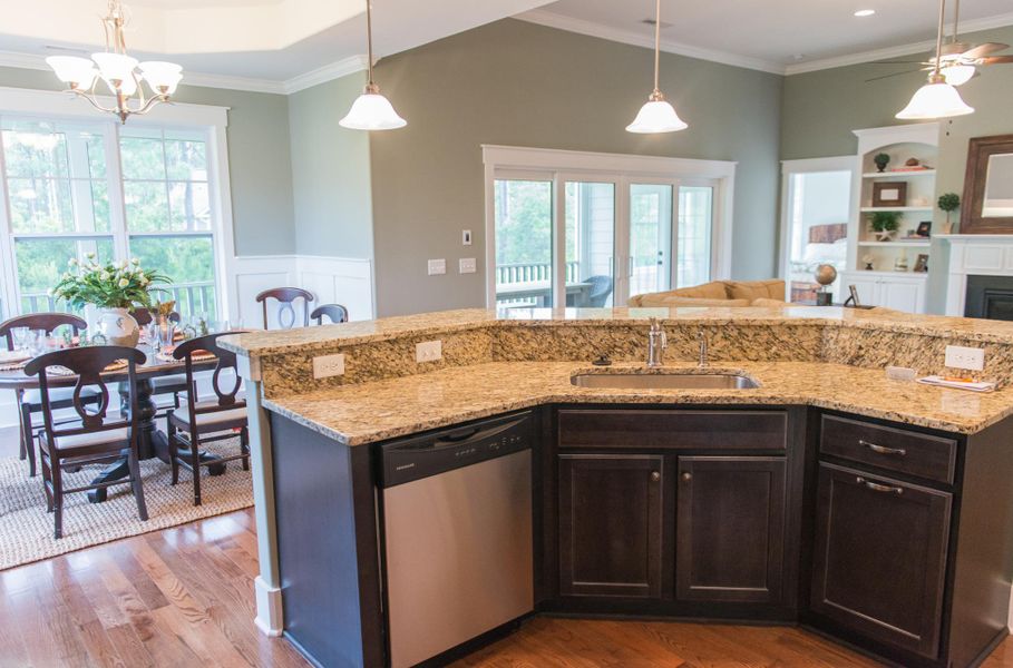 Representative furnished interior of a home built from the Ansley by Bill Clark Homes in The Sanctuary at Sunset Beach, Sunset Beach (Image 15).
