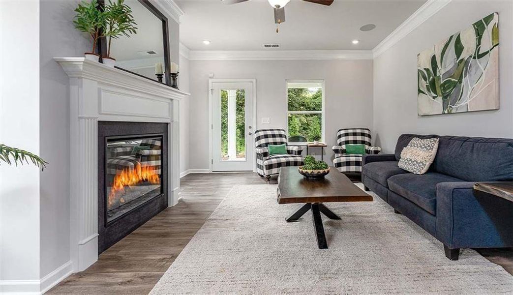 Furnished interior view inside a new home in Summerfield Place, Carrollton (Image 17).