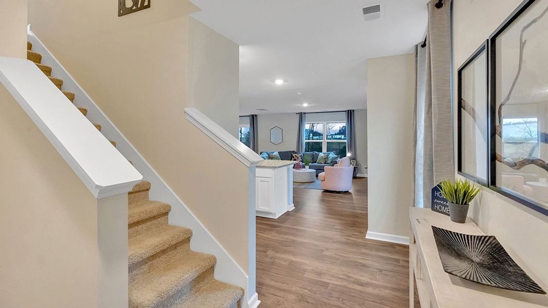 Furnished interior view inside a new home in The Hideaway at Fox Meadows, Bluff City (Image 9).