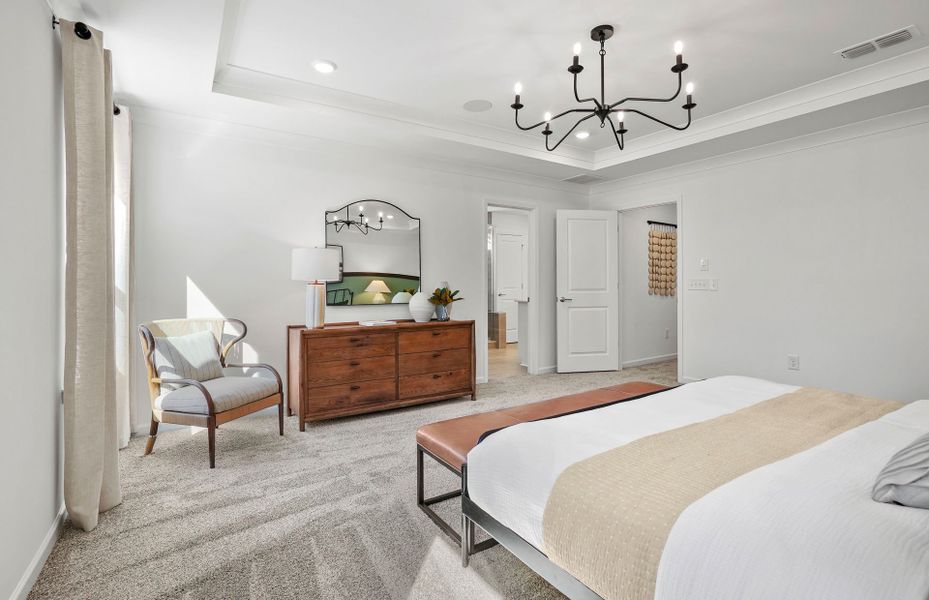 Representative furnished interior of a home built from the Marshall by Pulte Homes in Riverstone, Monroe (Image 14).